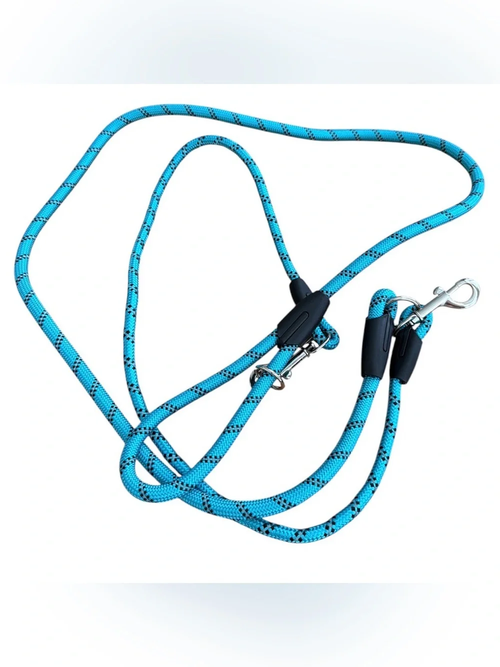 Blue Reflective Rope Dog Hands Free Leash - Durable Pet Lead
